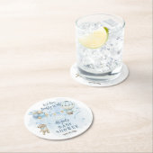 ベビーバルーズボーイバーリーベイビーシャワー待ち ラウンドペーパーコースター (インサイチュ)