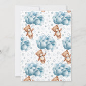 ベビーバルーズボーイバーリーベイビーシャワー待ち 招待状 (裏面)