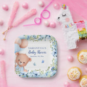 ベビーバルーベリーベイビーバルーベビーシャワー待ち ペーパープレート (パーティー)