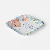 ベビーバルーベリーベイビーバルーベビーシャワー待ち ペーパープレート (傾斜あり)