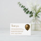 ベビーバルーンブロンズメタリック エンクロージャーカード (スタンド正面)