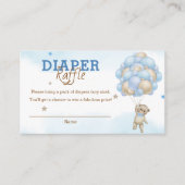 ベビーバルーンベビーシャワーおむつラッフル エンクロージャーカード (正面)