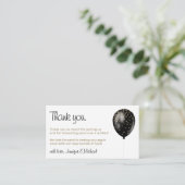 ベビーバルーン水玉模様スパークルズグリッツサンキュー エンクロージャーカード (スタンド正面)