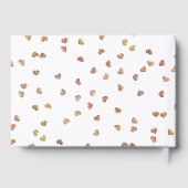 ベビーバルーン |バラエレガント金ゴールドベビーシャワー ゲストブック (裏面)