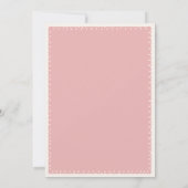 ベビーバレリーナシューズワイルドフラワーズボーガールシャワー 招待状 (裏面)