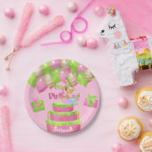 ベビーバレリーナ誕生日紙プレート ペーパープレート (パーティー)
