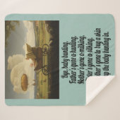 ベビーバンティング – 子供部屋ライムシェルパブランケット シェルパブランケット (正面(横))