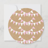 ベビーバンティンピンクバプティスマ《キリスト教》洗礼式や命名式招待状 招待状 (裏面)