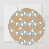 ベビーバンティンブルーバプティスマス《キリスト教》洗礼式や命名式招待状 招待状 (裏面)