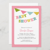 ベビーバンティンベビーシャワー招待状 招待状 (正面/裏面)