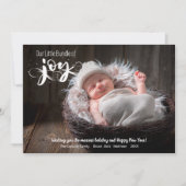 ベビーバンドルのJoyスクリプトフォト シーズンカード (正面)