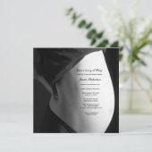 ベビーバンプのパーソナライズ、カスタムTummy Writting 招待状 (スタンド正面)