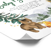 ベビーバンプの赤ちゃんシャワー記号を測定する ポスター (角)