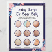 ベビーバンプまたはビールベリー[フローラフレーム] レターヘッド (正面/裏面)