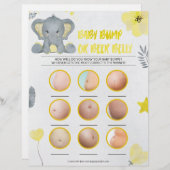 ベビーバンプまたはビールベリー[ベビーゾウ[黄色] レターヘッド (正面/裏面)