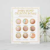 ベビーバンプまたはビールベリー[金色の輝き] レターヘッド (スタンド正面)