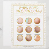 ベビーバンプまたはビールベリー[金色の輝き] レターヘッド (正面/裏面)