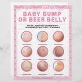 ベビーバンプまたはビールベリー[高級レース[ピンク] レターヘッド (正面/裏面)