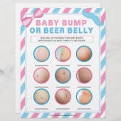ベビーバンプまたはビール腹[ジェンダー驚き] レターヘッド (正面/裏面)