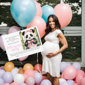 ベビーバンプゲームパンダ推測ママの腹のサイズ エンクロージャーカード