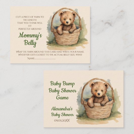 ベビーバンプゲーム推測ベリーサイズ男女兼用 エンクロージャーカード (正面/裏面)