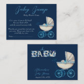 ベビーバンプゲーム推測moms腹サイズベビーキャリッジ エンクロージャーカード (正面/裏面)