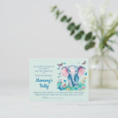 ベビーバンプゲーム赤ちゃんシャワー推測ママの腹のサイズ エンクロージャーカード (スタンド正面)