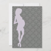 ベビーバンプシルエット招待状[紫] 招待状 (裏面)