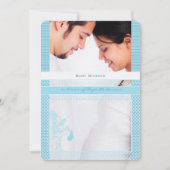 ベビーバンプフォト男の赤ちゃんシャワー 招待状 (正面)