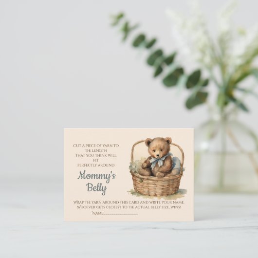 ベビーバンプベビーシャワーゲーム推測ベリーサイズ エンクロージャーカード (スタンド正面)