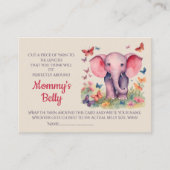 ベビーバンプベビーシャワーゲーム推測ママの腹のサイズ エンクロージャーカード (正面)