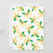 ベビーバンプマビーイエローフローラ赤ちゃんシャワー 招待状 (裏面)