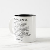 ベビーバンプママ&パパへの手紙 ツートーンマグカップ (正面左)