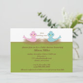 ベビーバーズツインズベビーシャワー招待状 招待状 (スタンド正面)