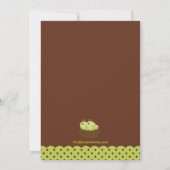 ベビーバーズネストツインズベビーシャワー招待状 招待状 (裏面)