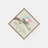 ベビーバードズネスト | 赤ちゃんシャワー スタンダードカクテルナプキン (角)