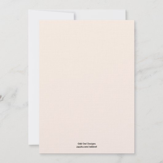 ベビーバードネストベビーシャワー招待状-ボーイ 招待状 (裏面)