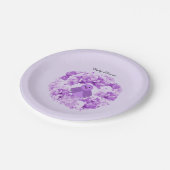 ベビーバードフローラベビーシャワー紙プレート ペーパープレート (アングル)