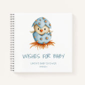 ベビーバードベビーシャワーの願い本 ノートブック (正面)