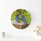 ベビーバーンスワローズ自然鳥写真 ラージ壁時計 (ホーム)