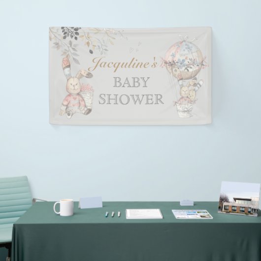 ベビーバ男女兼用ニー熱気球 横断幕 (トレードショー)