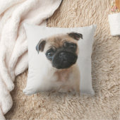 ベビーパグポートレート クッション (ブランケット)