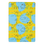 ベビーパターン背景を遊んでいる動物 ミニクリップボード (裏面)