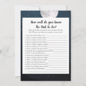 ベビーパパのシャワー最高のゲームを知っているクマ 招待状 (正面)