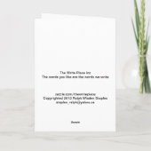 ベビーパパ父の日帰りグリーティングカード カード (裏面)