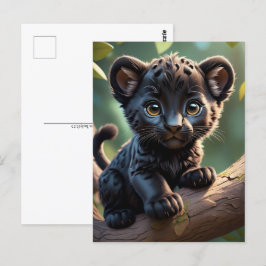 ベビーパンサーinジャングル、ポストクロッシング葉書 ポストカード