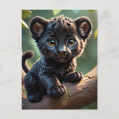 ベビーパンサーinジャングル、ポストクロッシング葉書 ポストカード (正面)