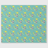 ベビーパンダとムーンアンドスターズ ラッピングペーパー (フラット)