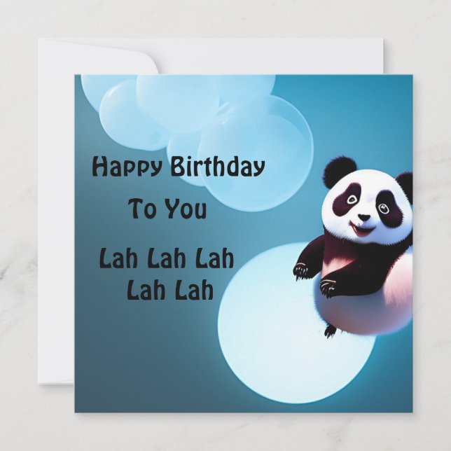 ベビーパンダの泡 (正面)