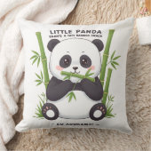 ベビーパンダスナックタイムグラフィックデザイン クッション (ブランケット)